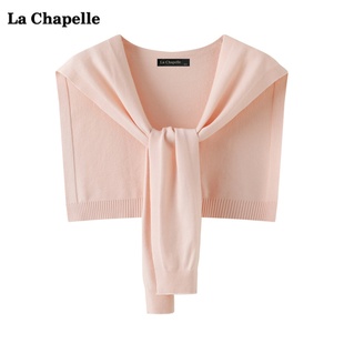 拉夏贝尔lachapelle薄款针织，披肩外套女夏季空调房衬衫搭肩围巾