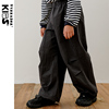 钓鱼系列TYAKASHAKIDS塔卡沙童装裤子男女童碳灰色长裤阔腿裤