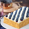 mcake蓝莓拿破仑酥皮蛋糕动物，奶油水果芝士生日蛋糕，上海同城配送