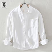 一件简单舒适的白衬衫 整个世界都安静了! 新美式长袖纯棉衬衣男