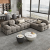 布雷尔模块布艺沙发网红小户型客厅设计师侘寂风方块布沙发