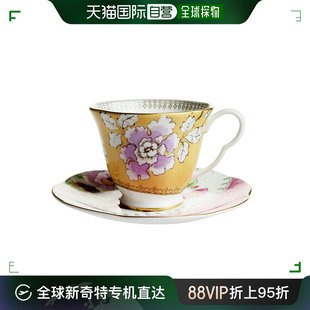 日本直邮WEDGWOOD 蝶恋花咖啡杯碟骨瓷杯子陶瓷欧式复古英式