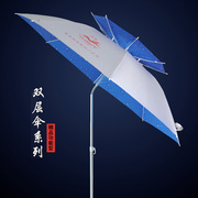 牧马人钓鱼伞2/2.2/2.4米万向双层伞太阳伞钓伞遮阳伞渔具伞