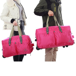 威盛达大容量可折叠拉杆包行李包牛津布轻便防水旅行包学生储物袋
