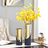 轻奢金色花瓶摆件现代简约样板房，客厅餐桌插花装饰品软装家居摆设