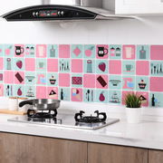 厨房防油贴纸耐高温防油烟纸贴装饰墙贴铝箔瓷砖橱柜贴饰