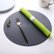耐高温硅胶垫餐桌防滑垫，防烫耐热垫餐盘垫菜垫圆形餐垫装饰垫