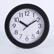 8英寸简约静音石英钟 客厅卧室家用塑料钟表 创意现代数字挂钟