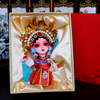 绢人戏曲脸谱摆件老北京特色，人偶娃娃摆件文化单位出国