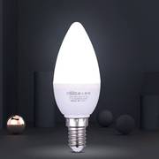 雷士照明led灯泡家用e14e27小螺口超亮节能吊灯，白光光源蜡烛尖泡
