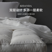 SIDANDA五星级酒店白鹅毛床垫羽毛软垫床褥垫子双层加厚保暖