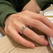设计小众高级感大码钛钢单身食指戒指男冷淡风个性不掉色高街潮流