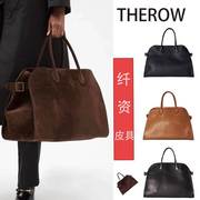TheRow手提托特包通勤Margaux15真皮大容量电脑包白百何董洁同款