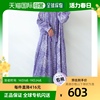 日本直邮antiqua女士民族风图案连衣裙 舒适宽松设计 V领款式 提
