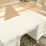 美式书桌实木雕花电脑桌家用写字台欧式I书桌白色书房家具套装组