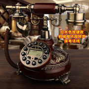 欧式仿古电话机i复古电话座机时尚创意家用转盘无线插卡