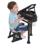 winfun儿童乐器初学者多功能小钢琴，话筒37键，音乐电子琴带麦克风