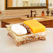欧式树脂肥皂盒双层大号香皂盒，沥水创意皂盘皂托卫生间，复古肥皂盒