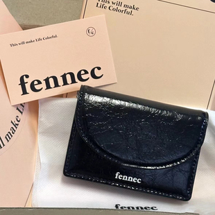 fennec高档真皮女式卡包时尚漆皮证件包多卡位大容量防消磁