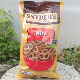 255g美国snyder's施耐德普莱mini蝴蝶形，面包酥片装饰饼干