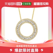 Ross-Simons Diamond Circle Pendant Necklace in 18kt Gold Ove
