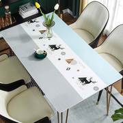 不透明餐桌垫pvc防水防烫防油免洗长方形家用茶几垫桌垫北欧桌布