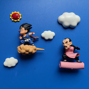 创意3d立体七龙珠筋斗云，飞行孙悟空冰箱，贴磁贴动漫卡通家居装饰品
