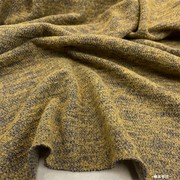 超美限量日本进口黄蓝色弹力针织羊毛连衣裙外套服装布料垂坠亲肤