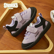 snorks女童运动鞋儿童德训鞋，2024秋季轻便宝宝跑步鞋男童板鞋