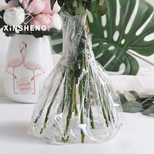 芯苼玻璃纸系列|透明塑料花束，打底鲜花包装纸卷，材料手工包花艺(包花艺)纸