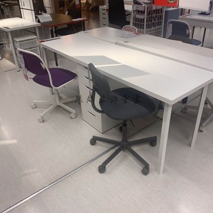 宜家国内利蒙阿来斯书桌桌子，创意简约组合书桌带柜学习电脑桌
