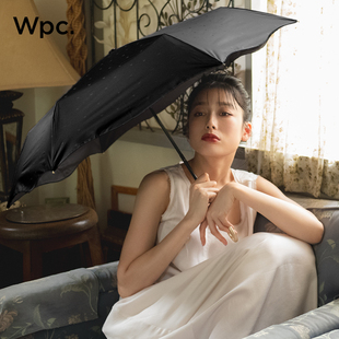 Wpc.2024弯钩伞防晒伞高颜值公主风遮阳伞晴雨两用折叠太阳伞