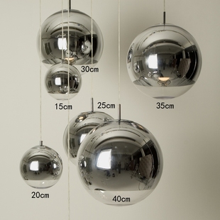 艺术圆球吊灯简约个性创意客厅餐厅吧台过道复式楼梯玻璃球形灯具