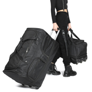 拉杆包旅行袋男大容量可扩展折叠牛津布防水手提短途女学生行李袋