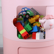 绣川加厚卧室抽屉式收纳柜子家用多层儿童宝宝玩具整理箱储物圆形