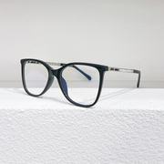小香同款眼镜框板材，素颜黑色框珍珠可配度数眼睛，平光眼镜架女3441