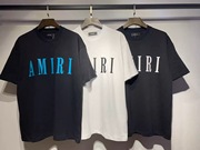 amiri简单字字母印花欧美设计师，潮牌男女情侣款，圆领短袖t恤