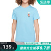 Nike耐克夏季小童卡通条纹针织衫条纹短袖透气T恤FN9616-407
