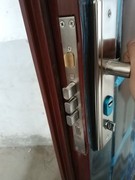 家用门锁防盗门拉手套装全铜锁芯锁体加厚把手通用型大门入户门锁