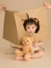儿童摄影服装趣味纸袋，创意主题宝宝拍照服装，百天周岁照艺术照