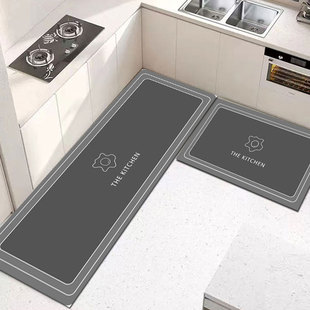 厨房专用地垫快速吸水吸油满铺地毯耐脏防滑垫铺地大面积防潮垫