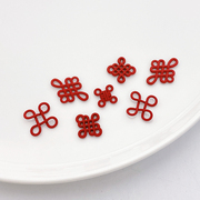 新年红色中国结隔珠挂件手工diy制作串珠手链项链首饰品材料配件