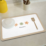 厨房台面沥水垫硅藻泥吸水垫子免洗茶几杯垫吧台桌垫餐垫隔热保护