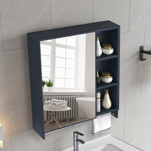 浴室镜柜挂墙式卫生间镜子带置物架洗手间洗漱台收纳一体智能镜柜