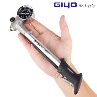 GIYO 前叉打气筒GS-02D自行车避震器高压迷你便携带气压表打气筒