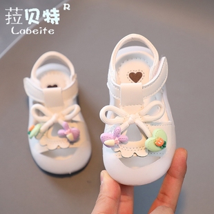 一岁半宝宝凉鞋夏季女童公主1-2岁3婴幼儿学步鞋软底宝宝夏天鞋子