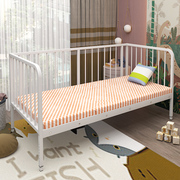新婴儿床铁艺拼接床可升降儿童床加宽床边床拼接大床宝宝加高带促