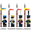 兼容乐高拿破仑战争普鲁士近卫，乌兰骑兵士兵拼装积木人仔玩具n041