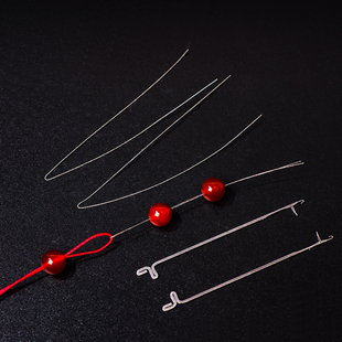 不锈钢钩针串珠神器针手工串珠专用穿珠子的工具手串三通文玩穿线