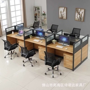 职员办公桌椅简约现代职员桌椅，组合办公屏风，隔断四人位员工桌